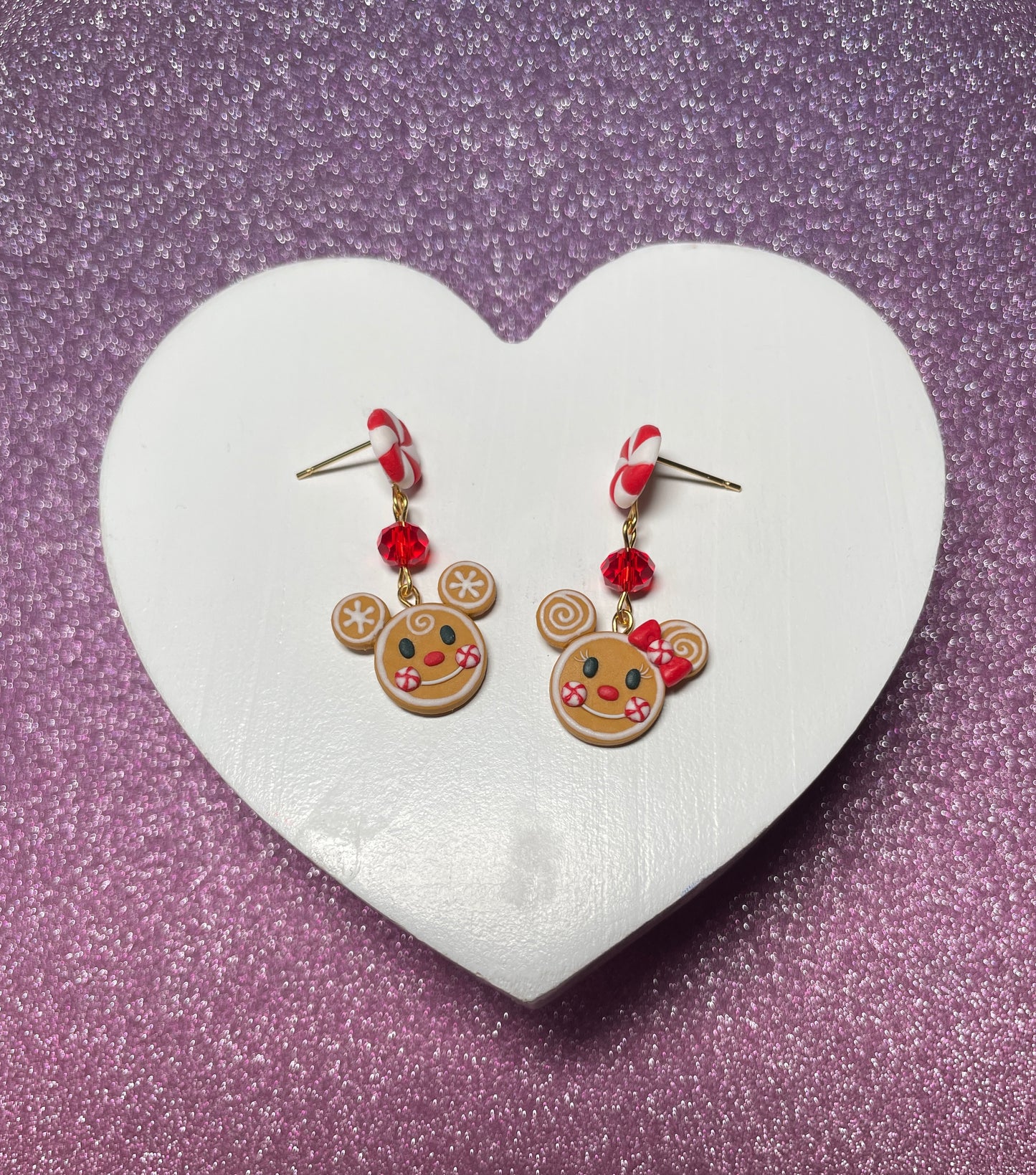 Gingerbread Mice Earrings