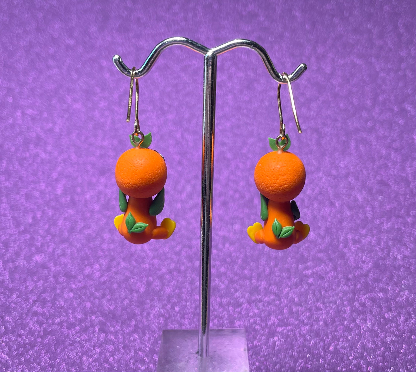 Classic Orange Bird Earrings