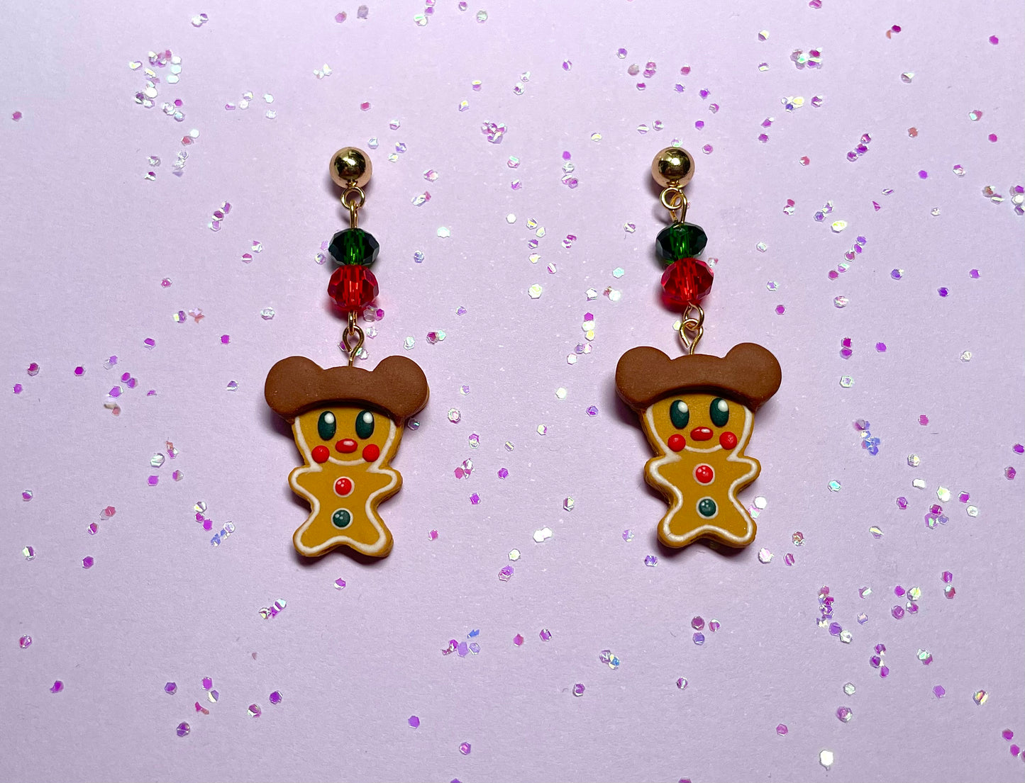 Gingerbread Mice Earrings