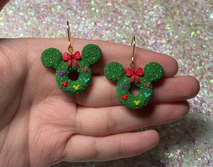 Mouse Ear Wreath Earrings