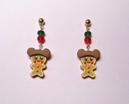 Gingerbread Mice Earrings