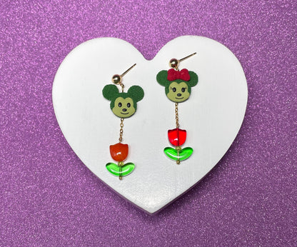 Mouse Topiary Earrings